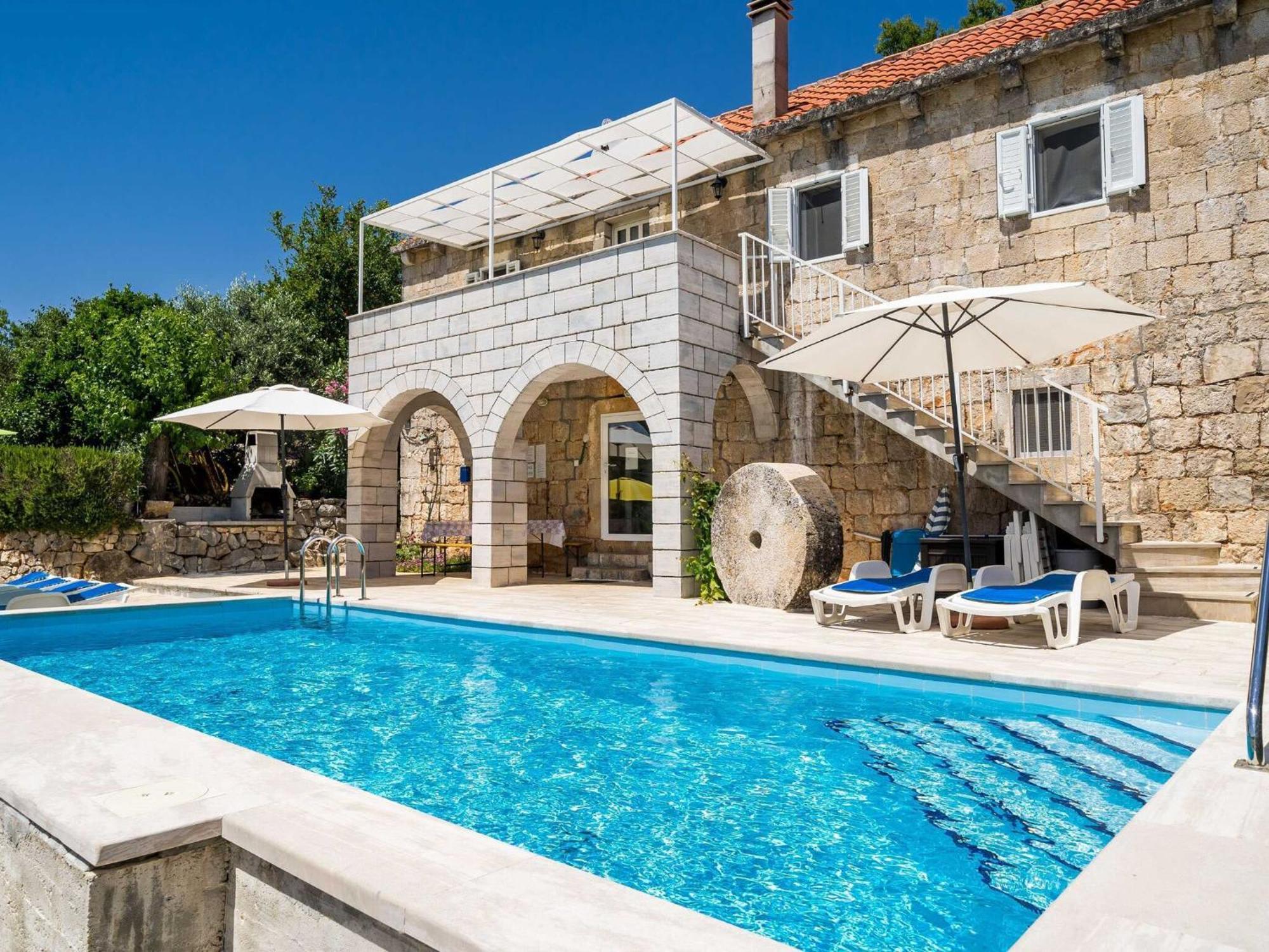 House Ko An-Four Bedroom Villa With Terrace And Swimming Pool Gruda Exterior photo