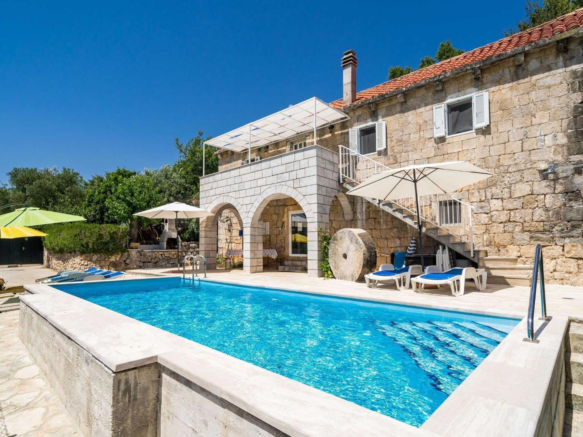 House Ko An-Four Bedroom Villa With Terrace And Swimming Pool Gruda Exterior photo
